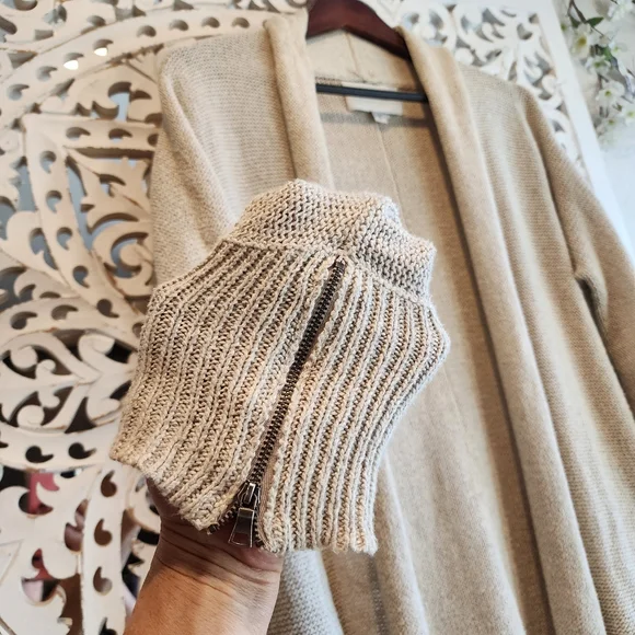 BROCHU WALKER CARDIGAN LINEN OPEN SWEATER SIZE SMALL - Picture 9 of 15